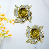 Brass Akhand Diya With Mirror (Swastik) - 2 PCS